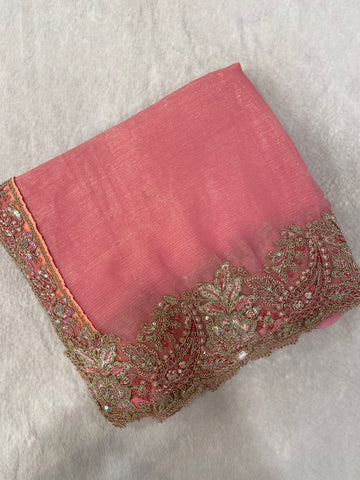 Designer cocktail saree