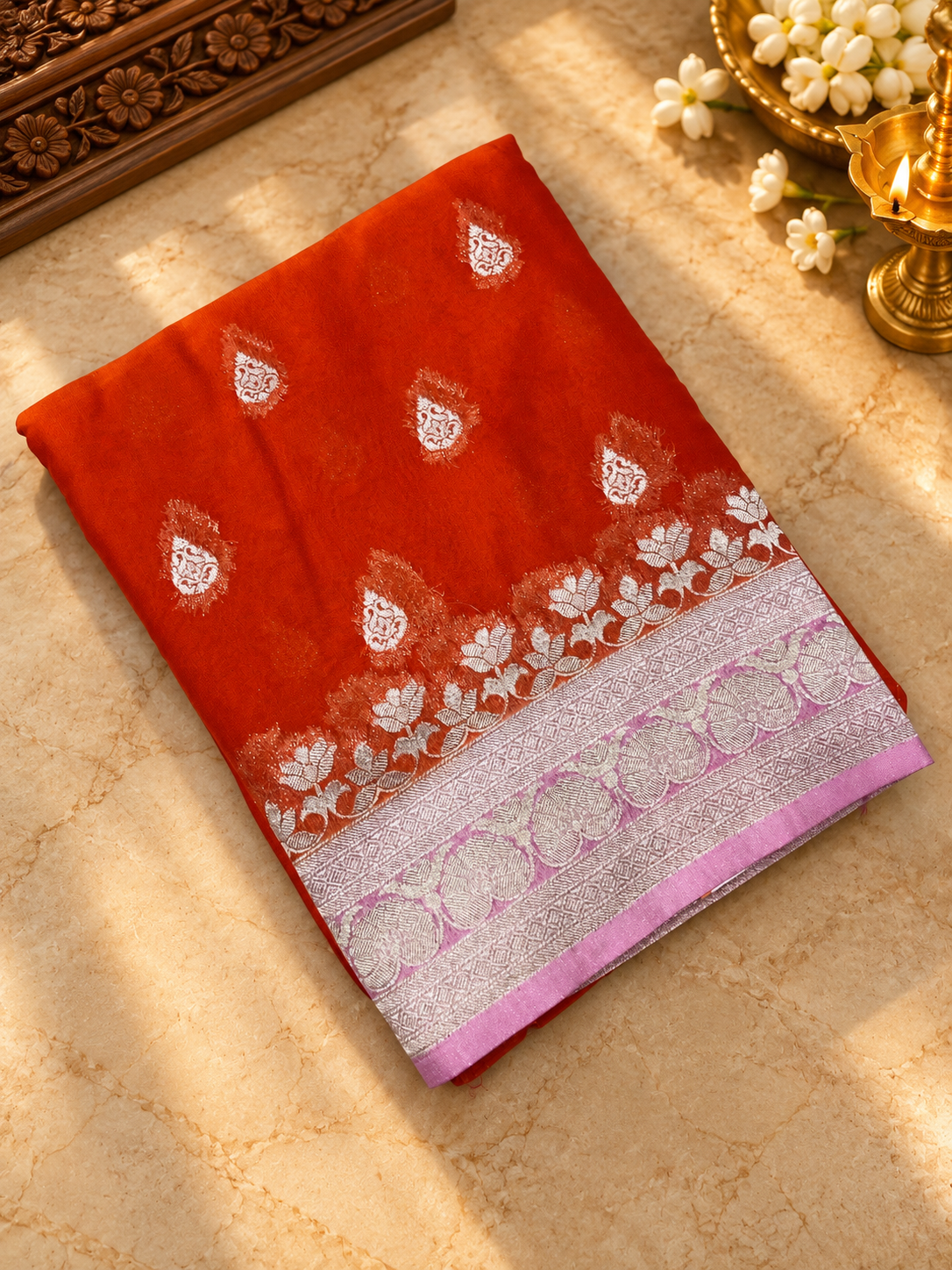 Pure Mix Chiffon Saree ❤️‍🔥- 902704