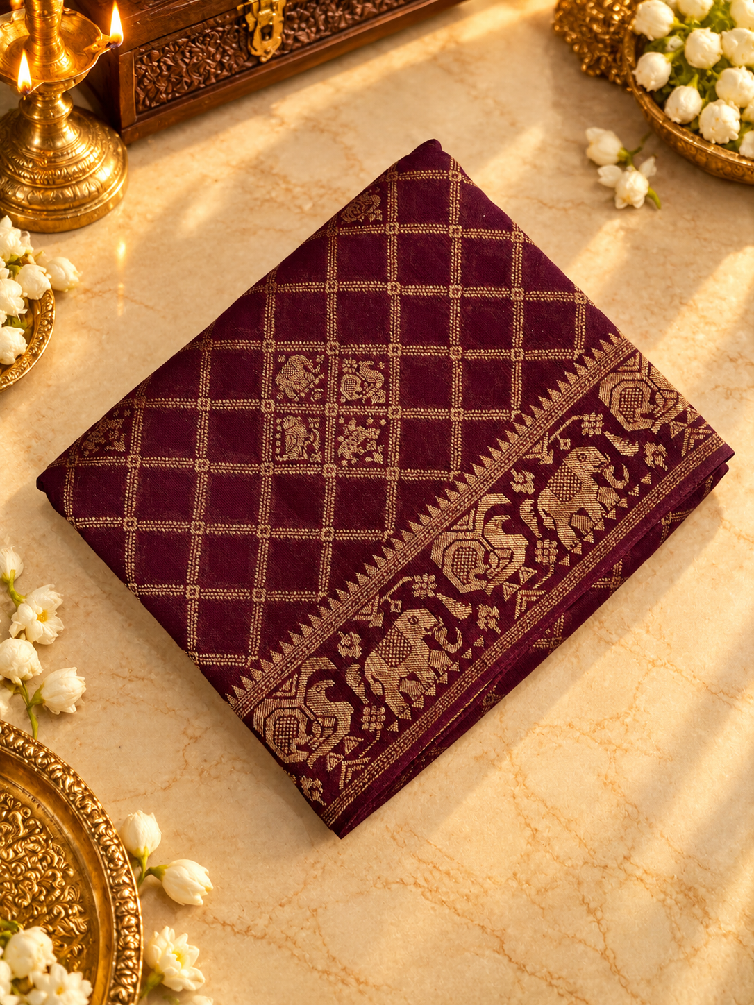 Premium Tassar Silk Saree - 902907