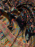 Premium Banarasi Crepe Kalamkari Saree