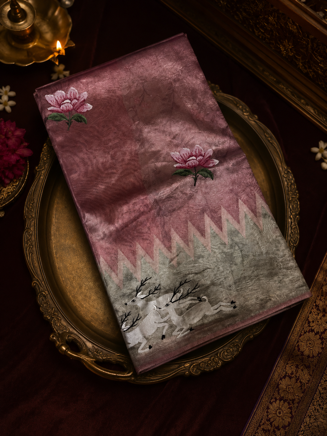 Pure tissue soft organza saree