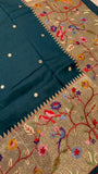 Pure Tissue Organza With Paithani Border -901992