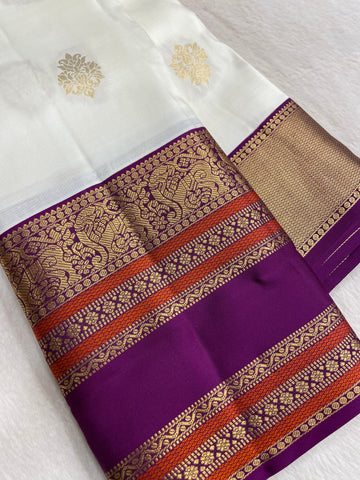 Pure Kanjeevaram silk mark certified saree