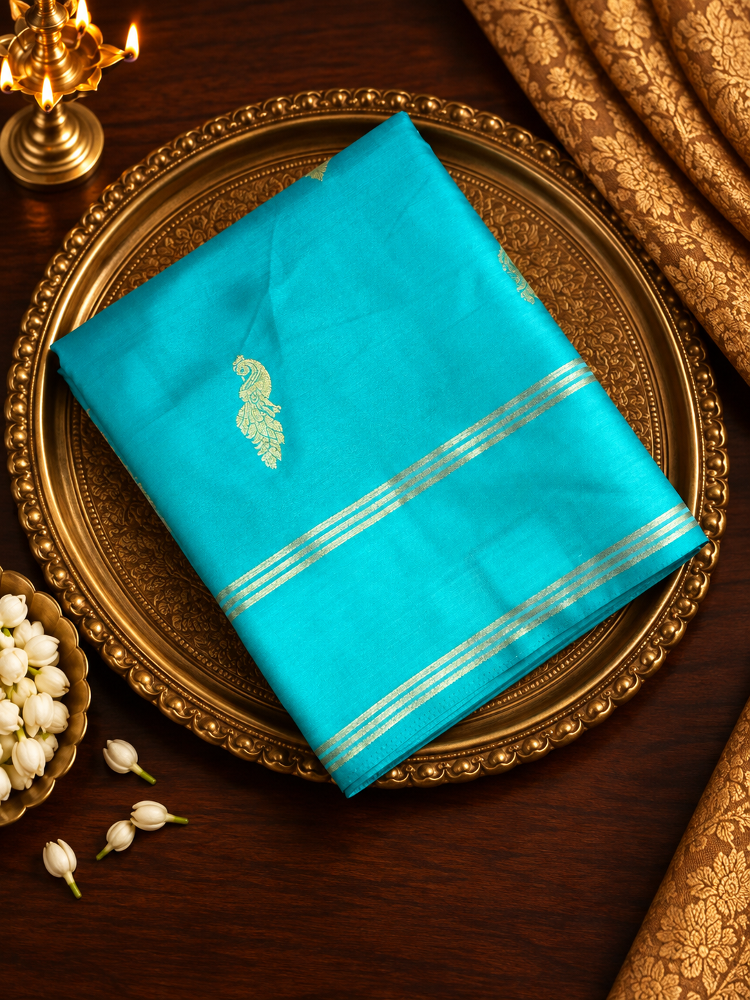 Premium Gajji Silk Saree🩵 -902262