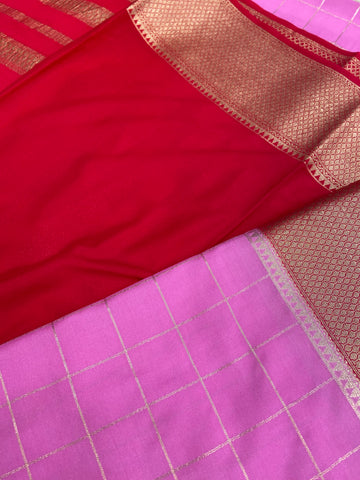 Pure Mix Crepe Mysore Silke Saree ✨