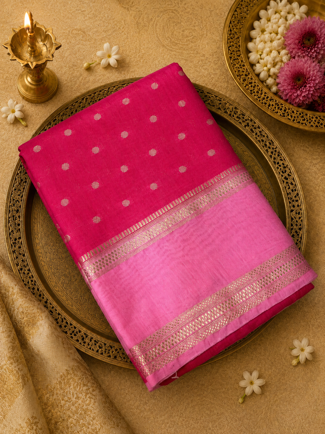 Premium Semi Chanderi Saree
