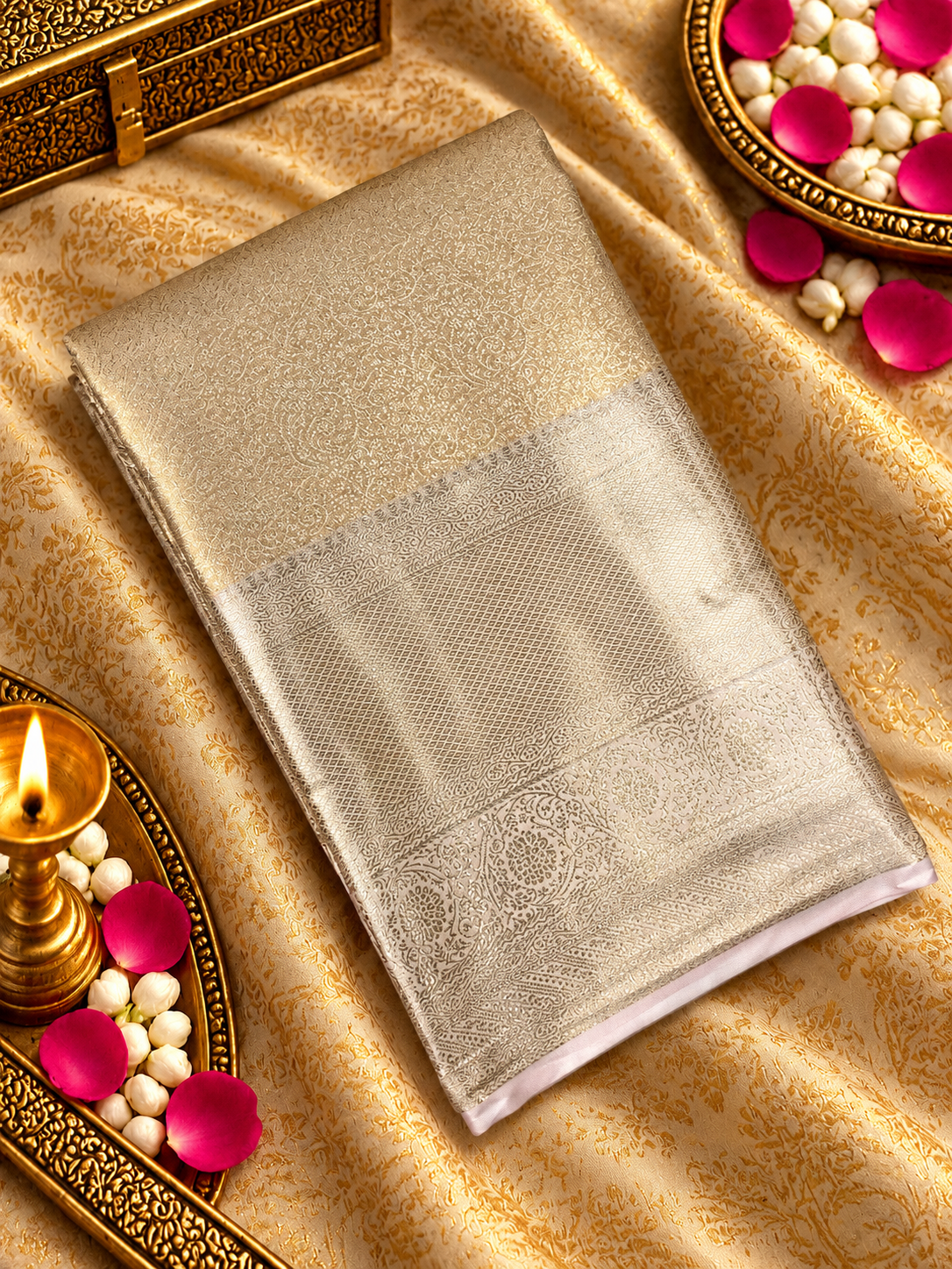 Premium Bridal Semi Kanchipuram Silk Saree - 901999