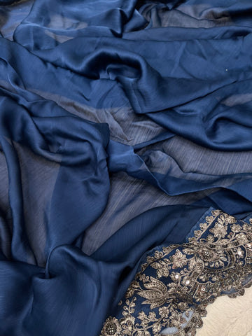 Designer cocktail saree