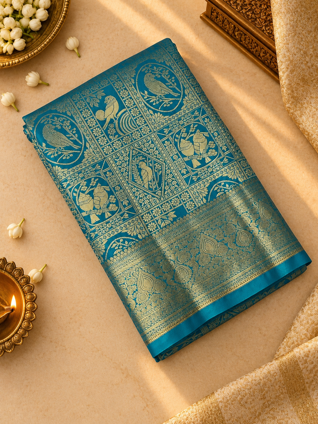 Premium Semi Kanchipuram Silk Saree - RF1113
