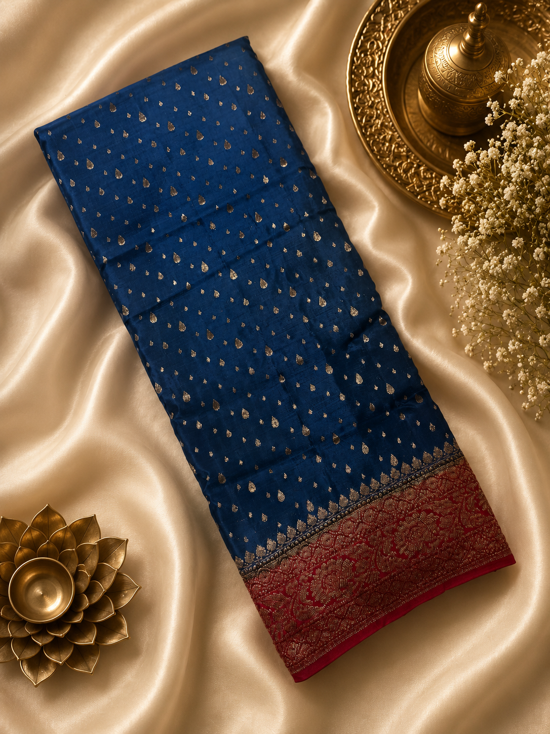 Pure mix crepe silk saree