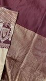 Bridal Semi Tissue Silk Saree (light gold)