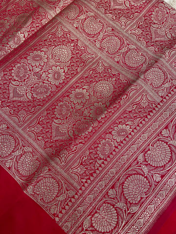 Premium Banarasi Crape Satin Silk Saree