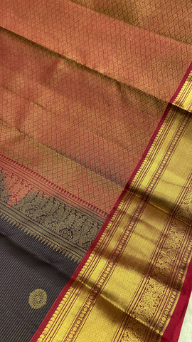 Pure Zari handloom Kanjeevaram silk mark certified saree