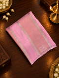 Pure Chinnon Saree- 902217 Baby pink