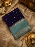 Premium Semi Chanderi Saree- Purple
