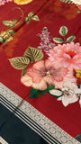 Pure Mix Printed Mysore Crepe Silk Saree