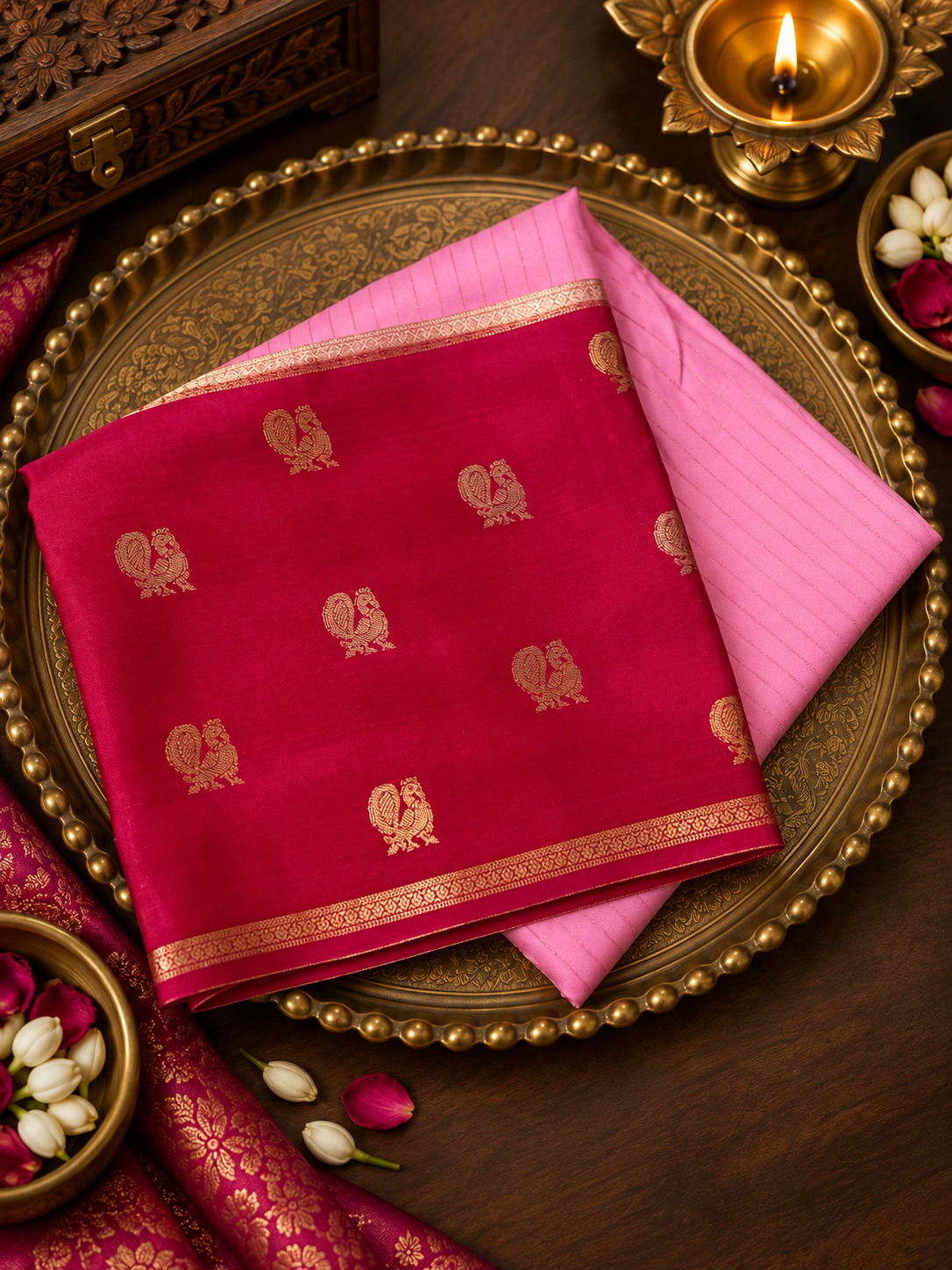 Pure Mix Mysore Crepe Silk Saree - 902348