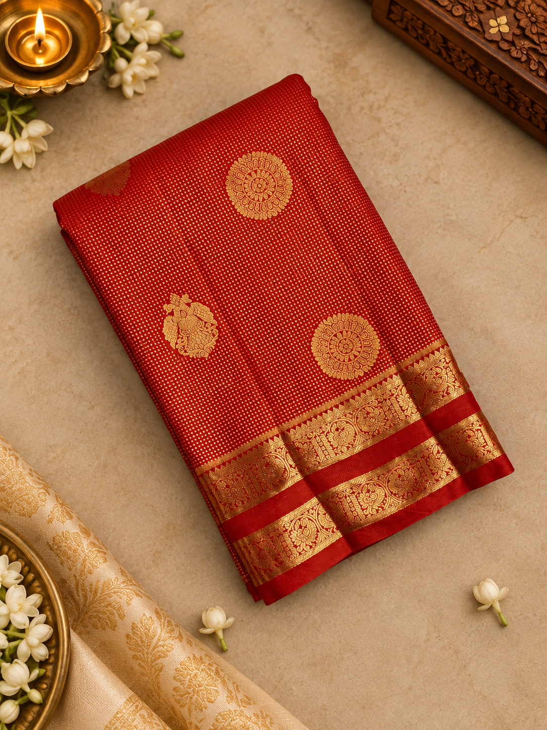 Premium Semi Kanchipuram Silk Saree-RF1204