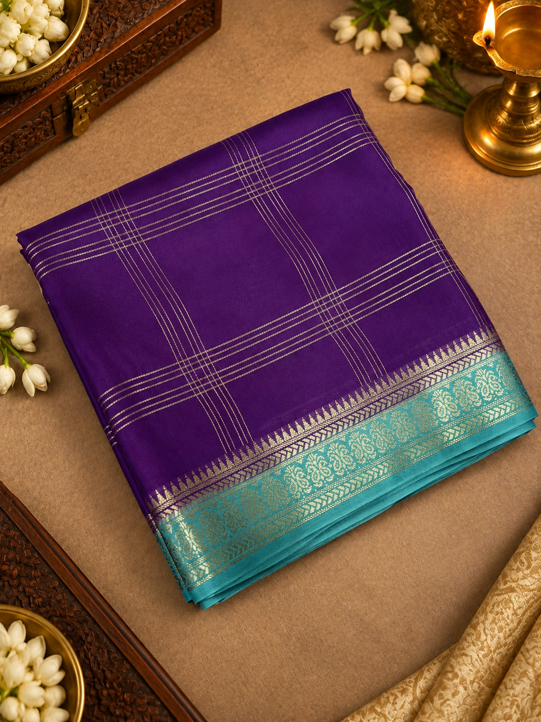 Pure Mix Mysore Crepe Silk Saree-902270
