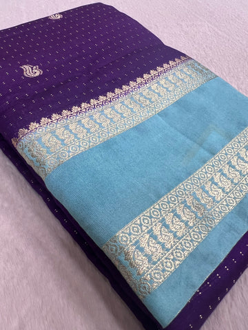 Premium Semi Chanderi Saree