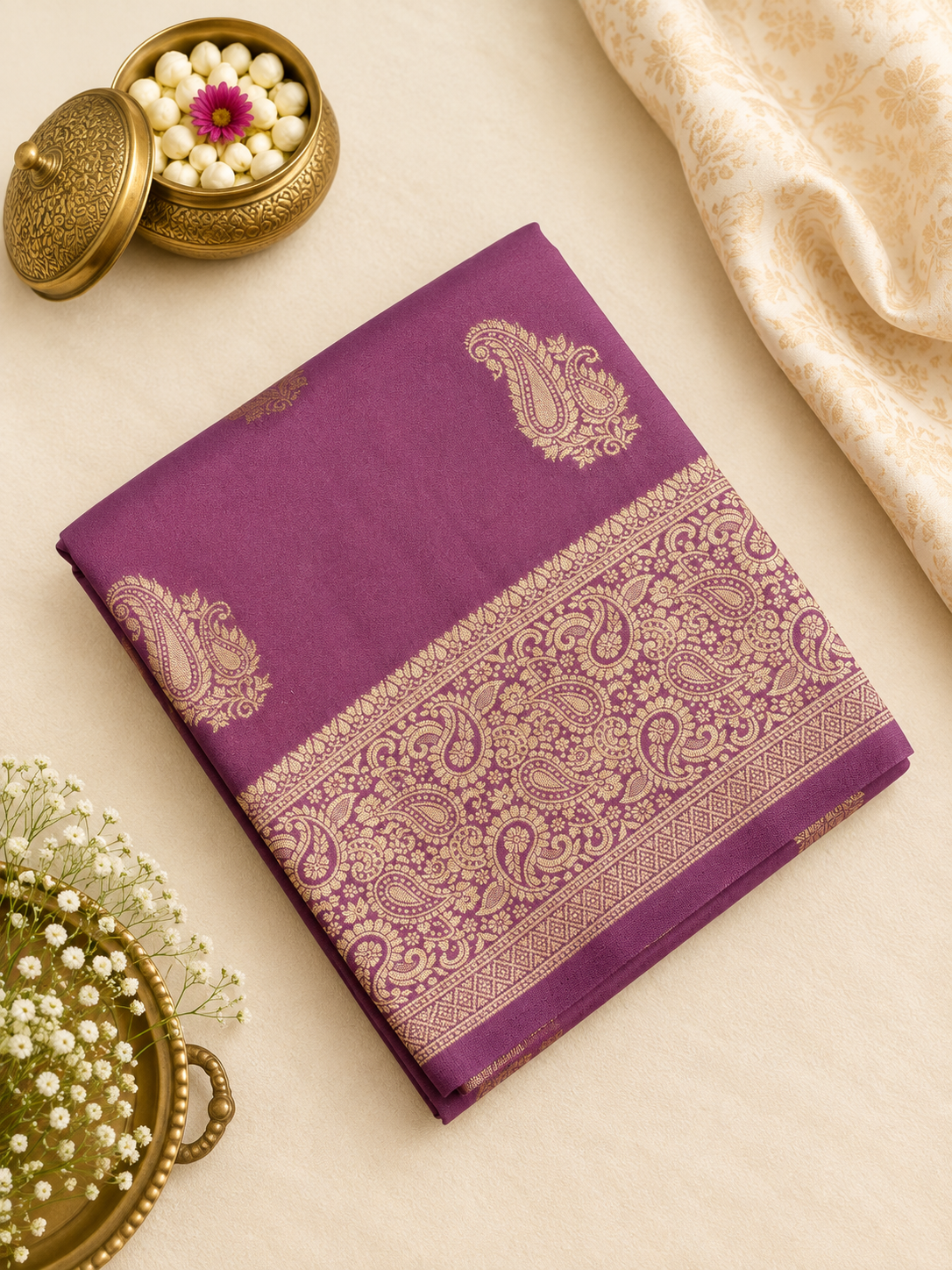 Premium Soft Georgette Saree (Dark)
