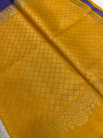 Half Mix Kanjeevaram Soft Silk Saree