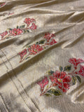 Tissue Bridal Semi Silk With Swarovski Work