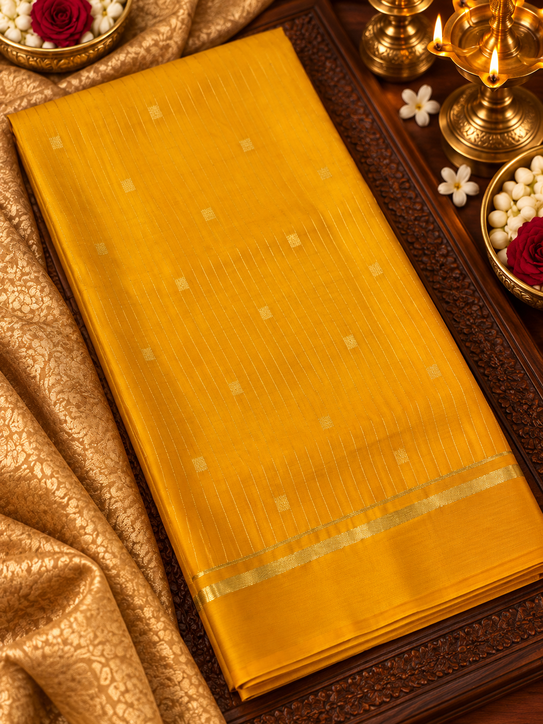 Pure Mix Crepe Mysore Silk Saree