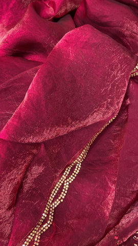 Premium Crush Organza Saree