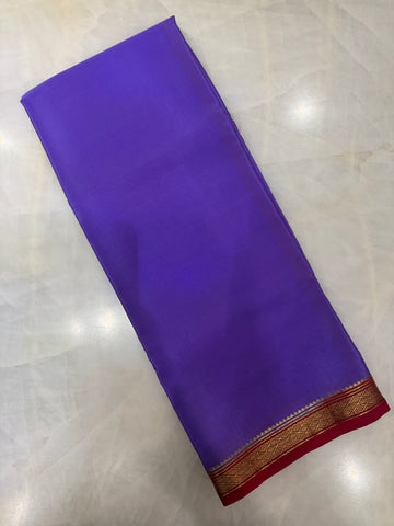 Pure crepe mysore silk saree 100 GSM silk mark certified