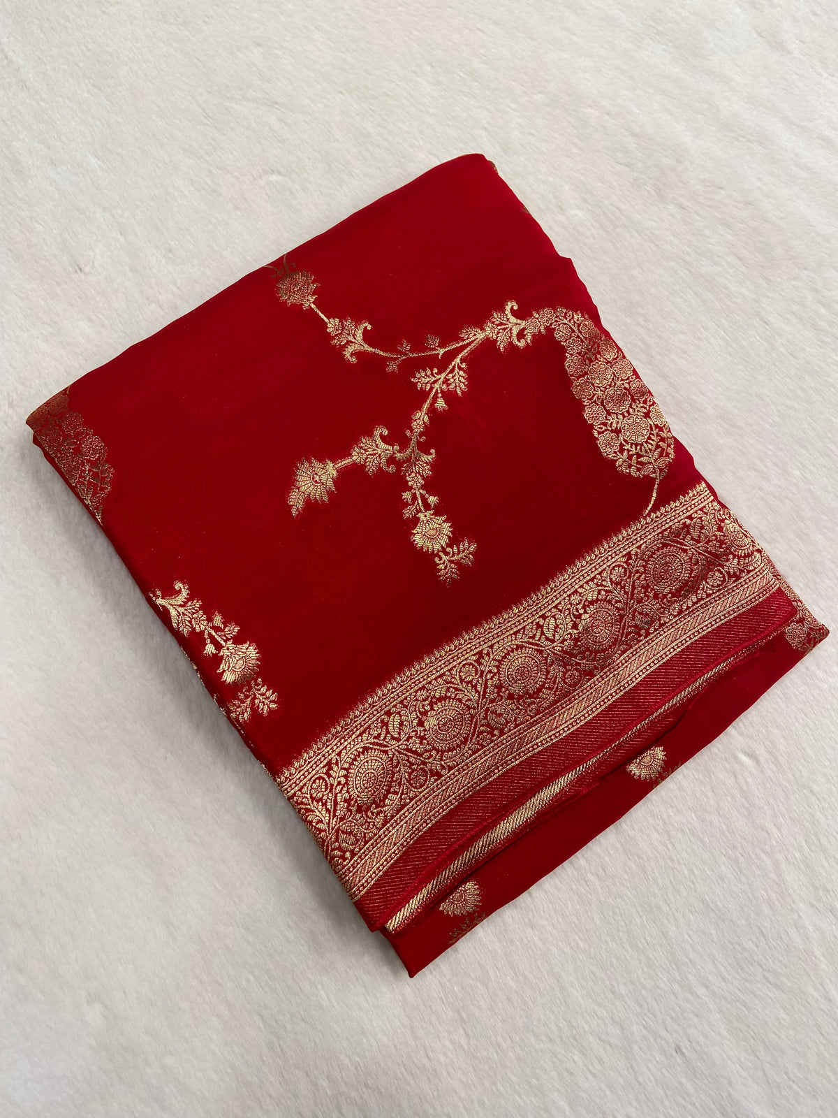 Premium Crape Satin Saree ❤️