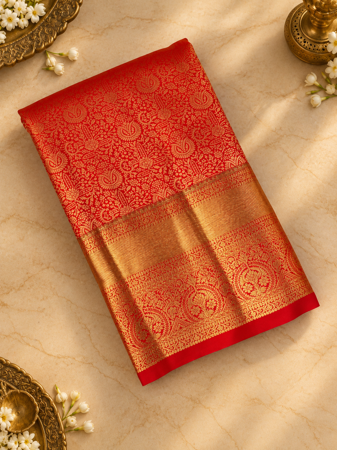 Premium Bridal Semi Kanchipuram Silk Saree -RF1320