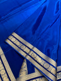 Pure Mix Mysore Crepe Silk Saree- 902032 Navy blue