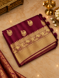 Pure Crepe Satin Silk Saree🧉- 902221