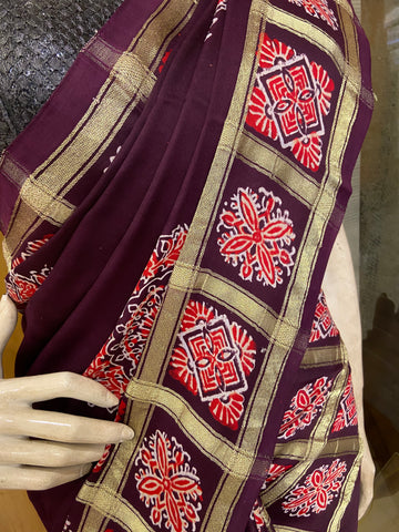Pure modal silk saree