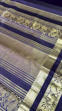 Pure 1G gold zari handloom Kanjeevaram Silk Saree- Silk mark certified- PS2396