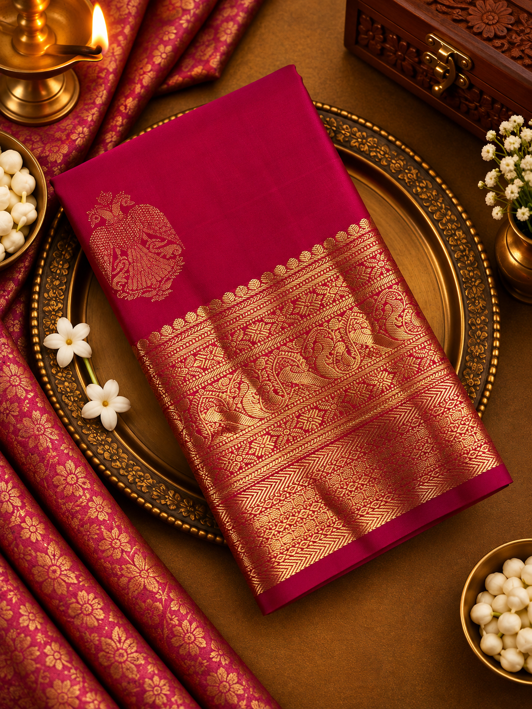 Premium Semi Kanjeevaram Silk Saree - 902182