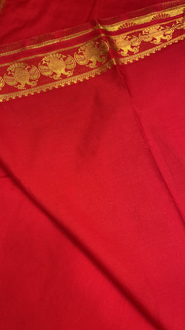 Premium Semi Crepe Mysore Silk Saree With Double Blouse❤️