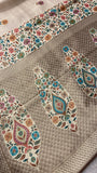 Premium Banarasi Crepe Silk Saree 🦢