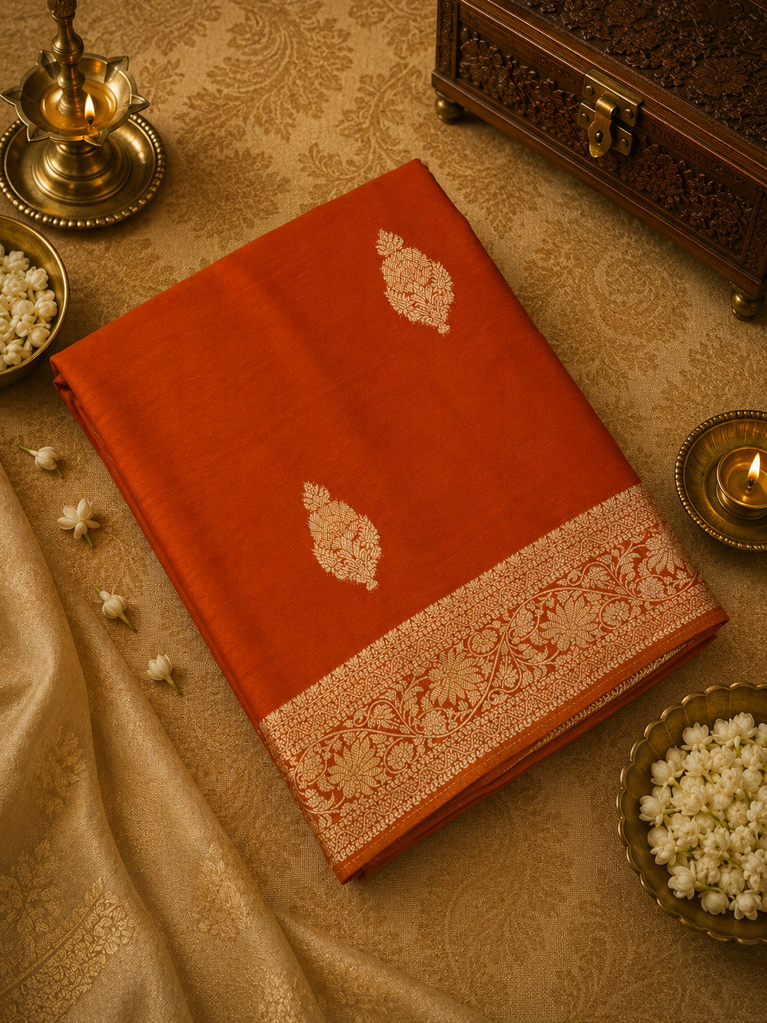 Premium Crepe Georgette Saree ✨