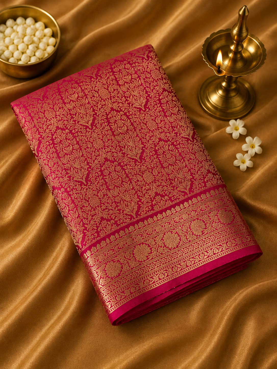 Premium Crush Georgette Saree💗