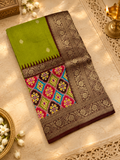 Premium Russian Crepe Silk Saree - 902376