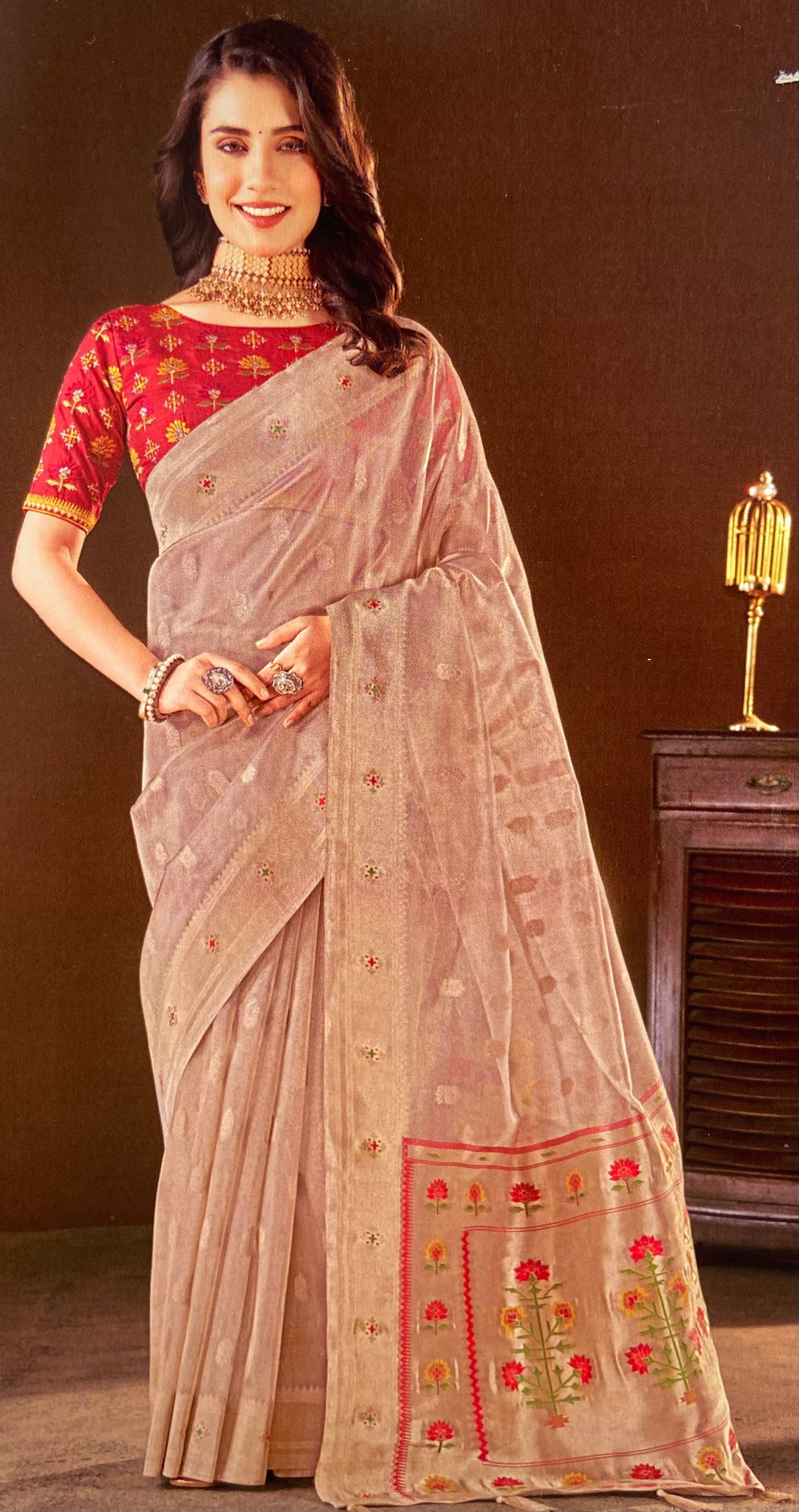 Premium Tissue Organza Saree