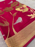 Pure Crepe Satin Silk Saree- 902218