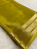 Pure Mix Mysore Crepe Silk Saree- 902032 Olive green