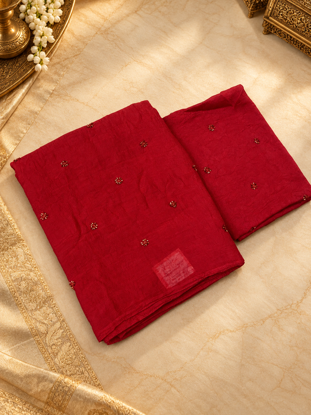 Premium Crush Chiffon Saree- 902532
