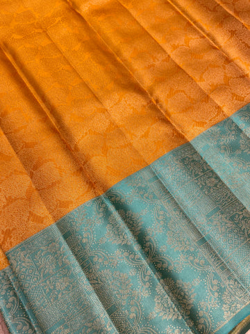 Pure Zari Handloom Kanjeevaram Silk Mark Certified Saree
