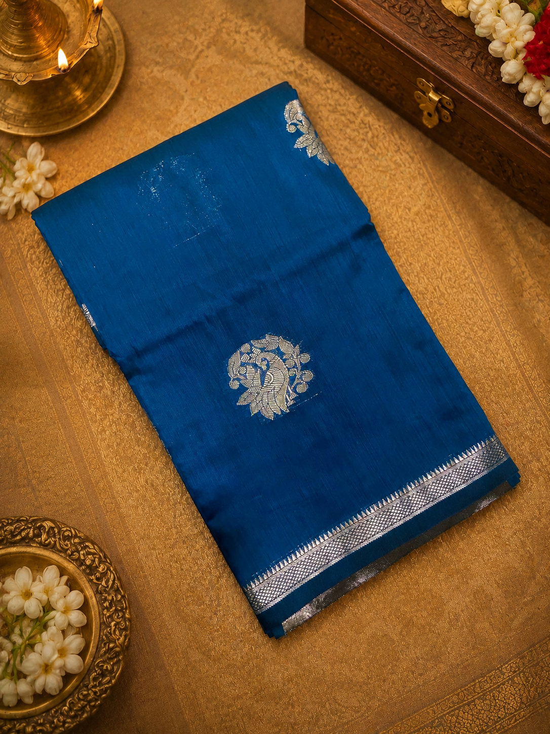 Premium Indori Silk Saree