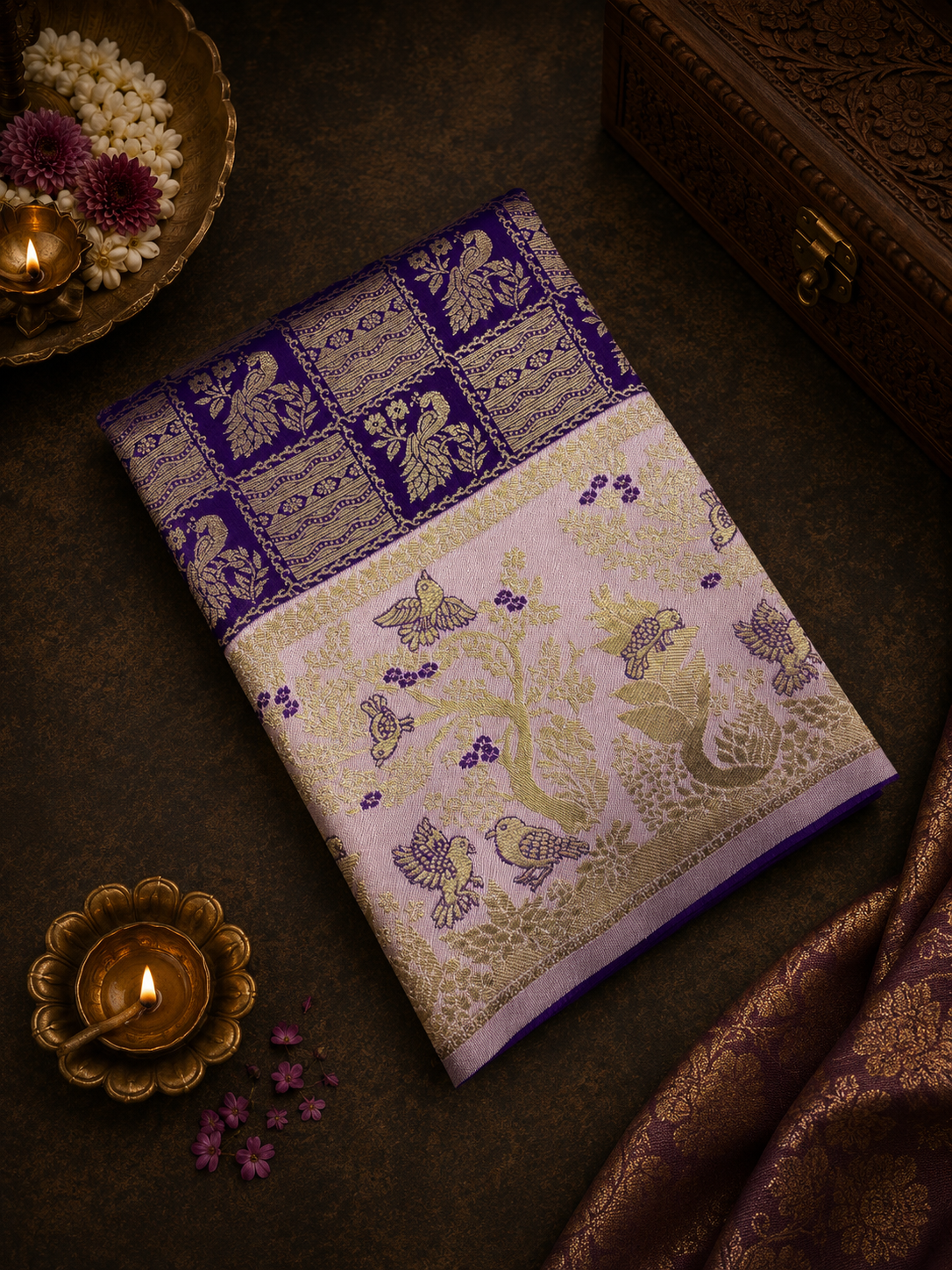 Bridal Semi Tissue Silk Saree