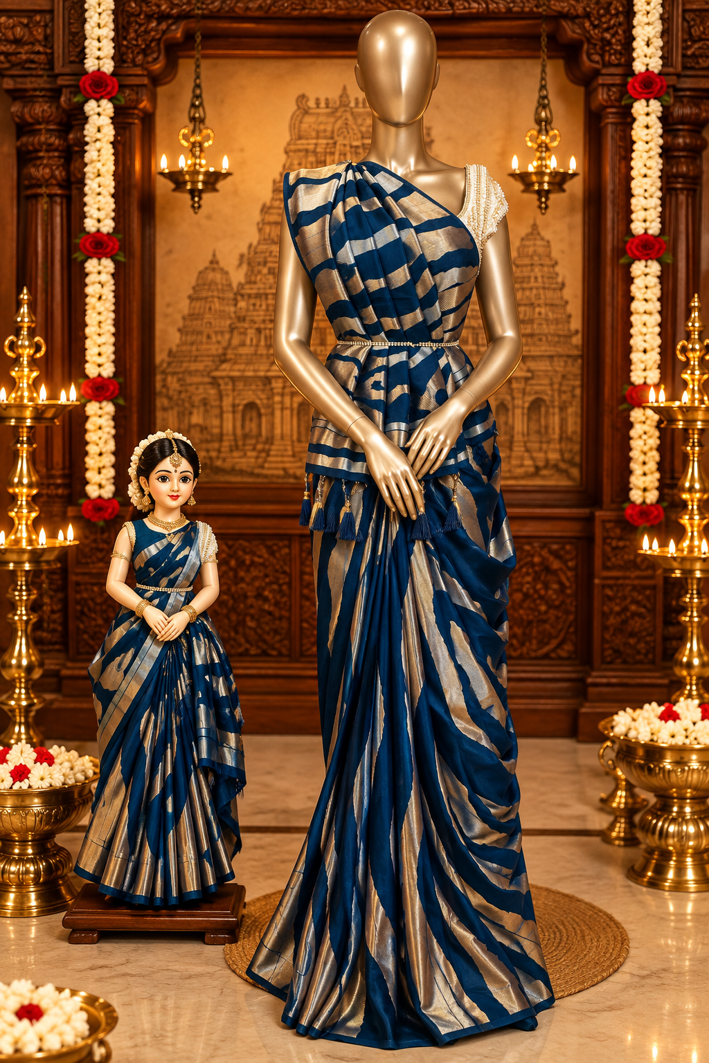 Pure Crepe Chinnon Saree - 901915
